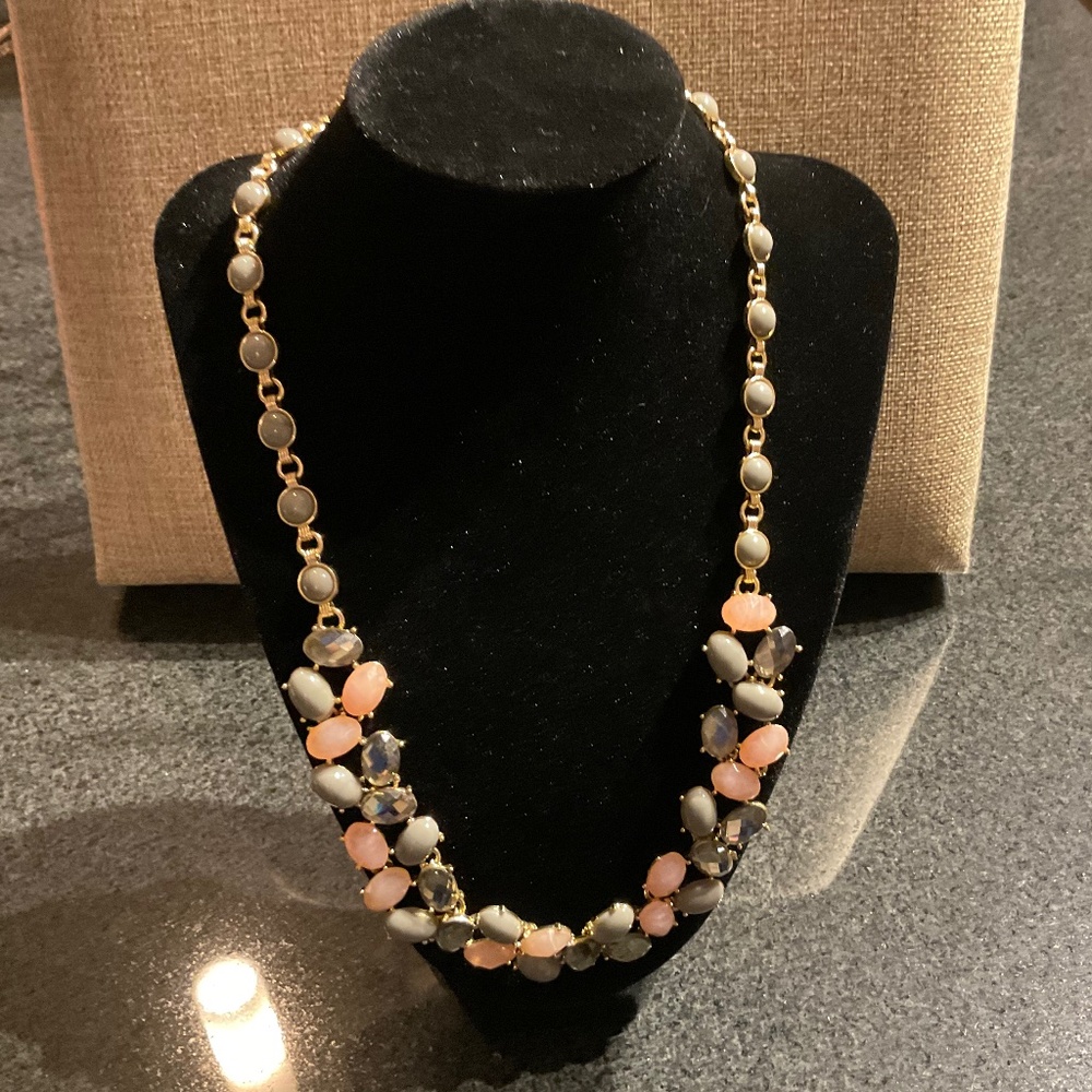 Talbots Pink and gray necklace